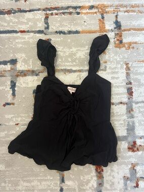 Black Women’s Ruched Tank Top by Bloomfield